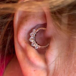 Silver Daith Clicker/Septum Ring